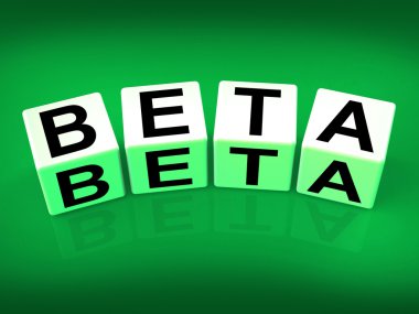 Beta bloklar Internet geliştirme ve deneme bakın