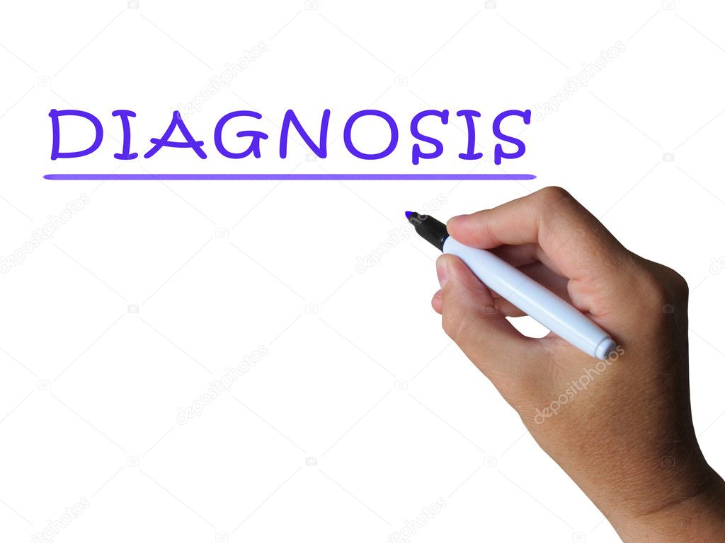 Diagnosis Word Shows Medical Conclusion About Illness