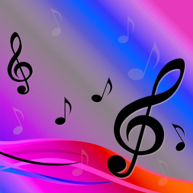 Treble clef sfondo significa melodia composizione o musicale backgr