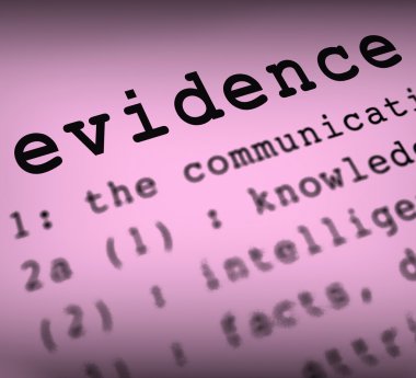 Evidence Definition Means Crime Scene Investigation And Police R clipart