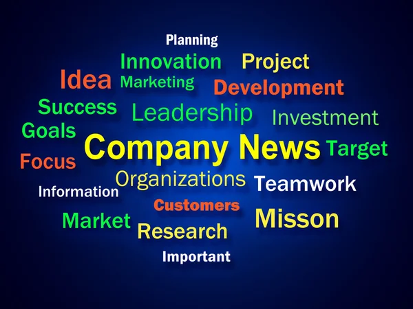 Company News Brainstorm Shows Whats New In Business — Stock Photo, Image