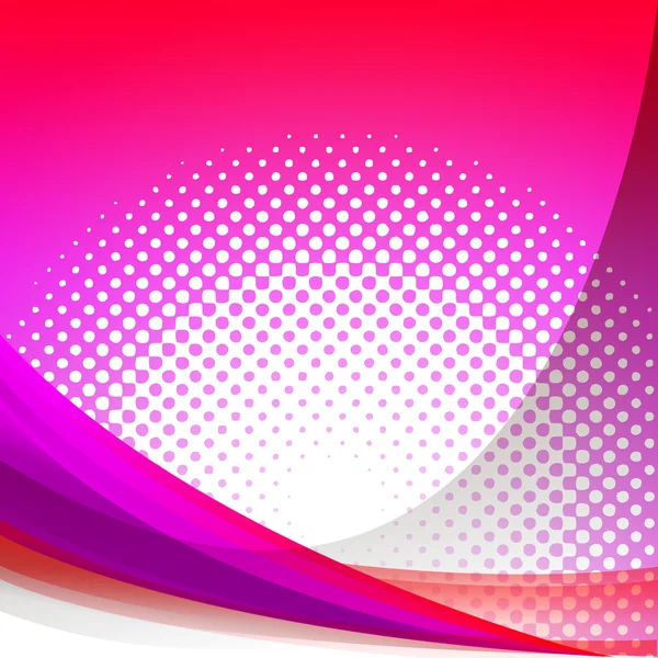 Dotted Pink Wave Background Shows Girly Gradation Wallpaper Or D — Stock Photo, Image