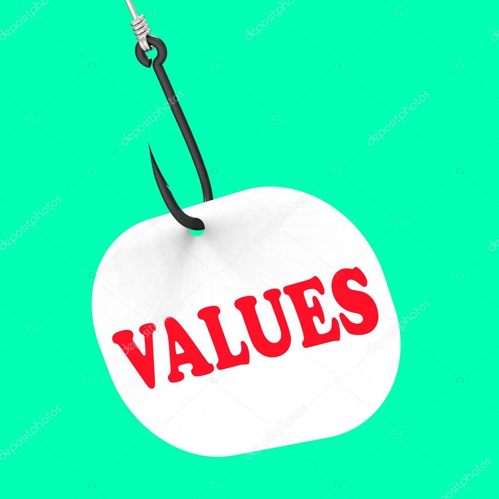 Values On Hook Means Ethical Values Or Morality