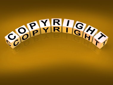 telif hakkı blok patent göstermek ve koruma marka