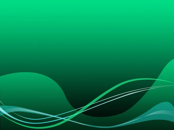 Green Curvy Background Means Digital Art Wallpaper — Stock Photo, Image