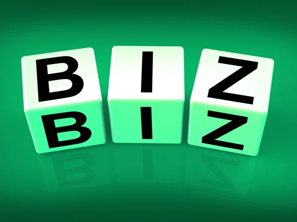 Biz Blocks Show Business Profession Poursuite ou domaine — Photo
