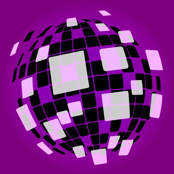 Moderne Discokugel Hintergrund zeigt Nachtclub oder Lichtpunkte — Stockfoto