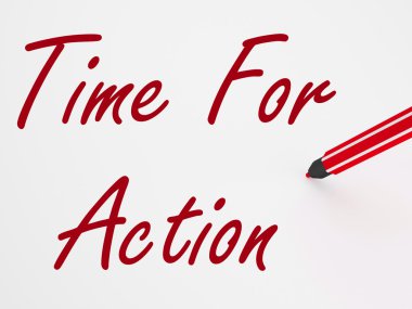 Beyaz tahta üzerinde hareket zamanı, ilham ve encouragemen anlamına gelir.