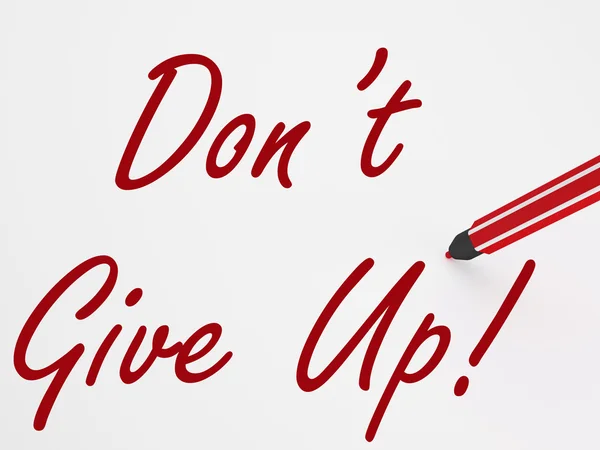 Dont Give Up! On Whiteboard Means Encouragement And Motivation — Stock Photo, Image