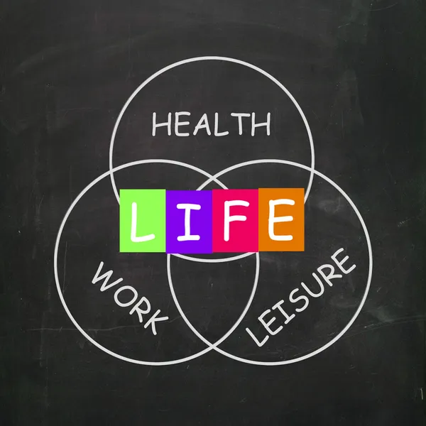 Balance Life with Health Leisure and Work — Stock Photo, Image