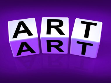 Resim Sanat çizim ve grafik sanat blokları göstermek