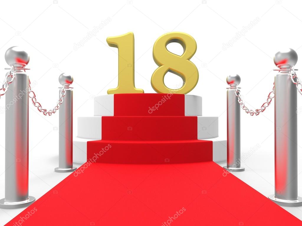 Golden Eighteen On Red Carpet Means Celebrity Eighteenth Birthda