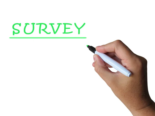 Survey Word Means Collecting Information From Sample — Stock Photo, Image