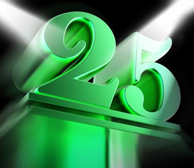 Kaide üzerinde altın yirmi beş, yirmi beşinci film anniv görüntüler