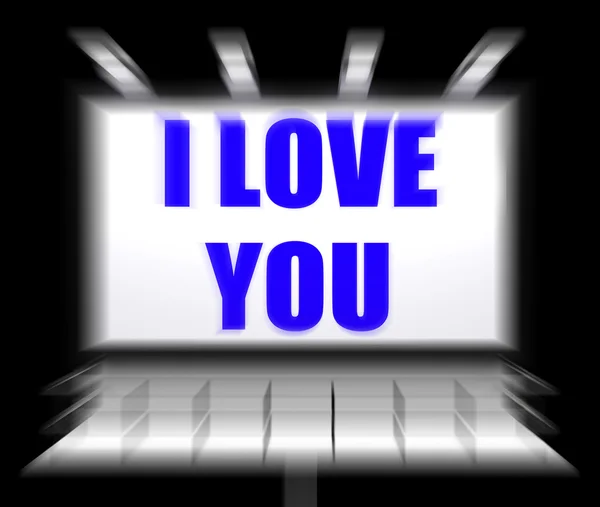 I Love You Sign affiche un amour romantique et bienveillant — Photo