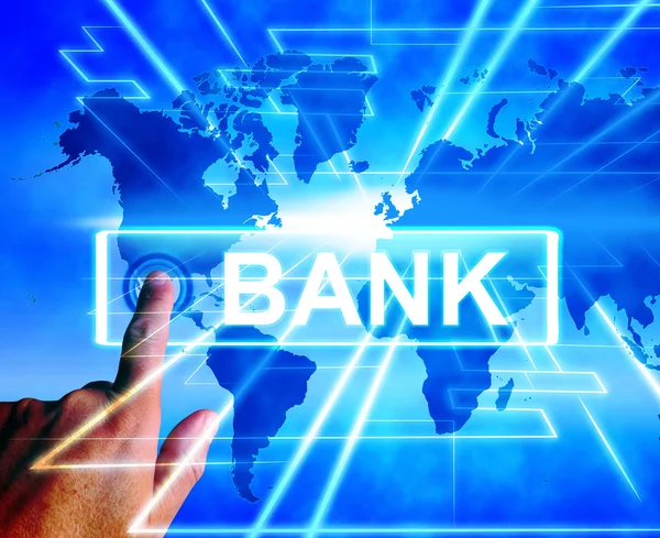 Banking internazionale e Internet Banking — Foto Stock