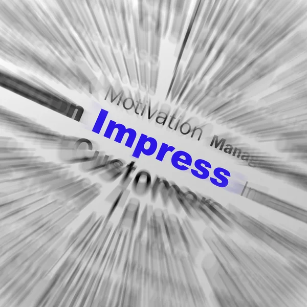 Impress Sphere Definition Displays Satisfactory Impression Or Ex — Stock Photo, Image