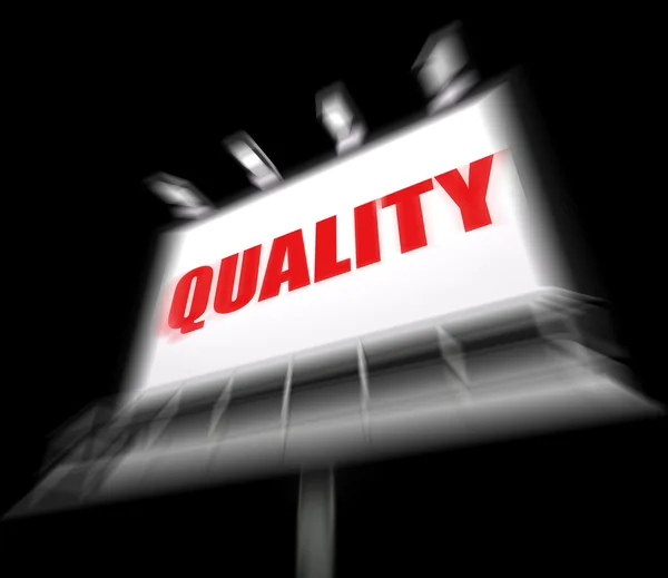 Quality Sign Displays Condition Aspect or Certified Perfect — Stock Photo, Image