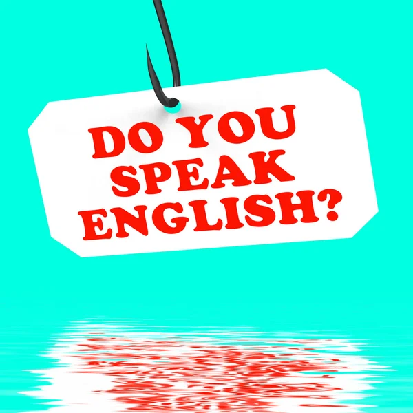 ¿Hablas inglés? On Hook muestra el aprendizaje de idiomas extranjeros — Foto de Stock