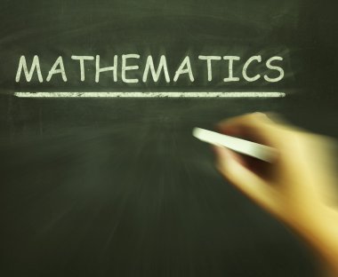 Matematik tebeşir geometri matematik veya istatistik anlamına gelir.