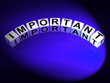 önemli ve kritik önem önemli zar göster