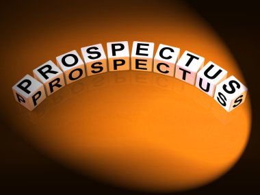 prospektüs zar show reklam broşürleri bilgilendirmek ve describ