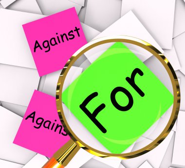 post-it kağıtları karşı oy ve görüş göstermek için