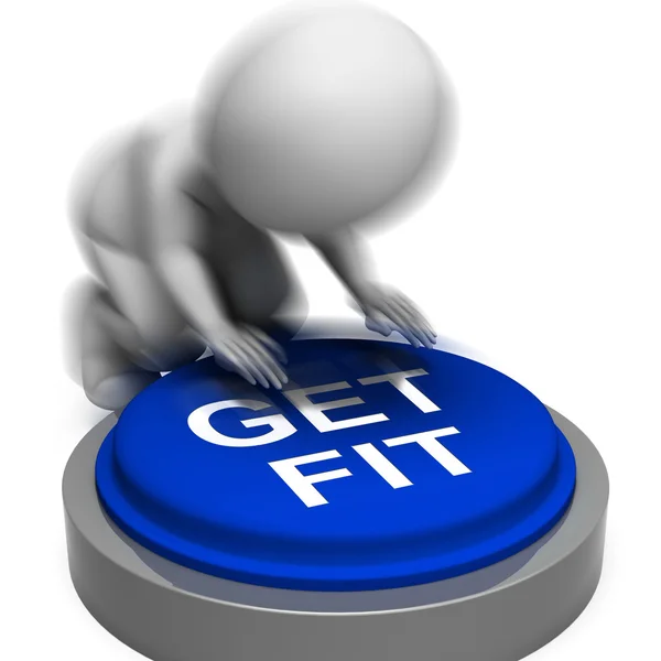 Get Fit Pressed Means Training And Workout — Stock Photo, Image