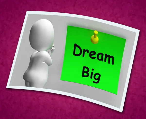 Dream Big Photo Means Ambition Future Hope — Stock Photo, Image