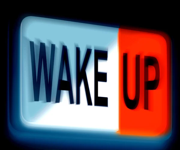 Wake Up Sign Awake and Rise — Stock Photo, Image