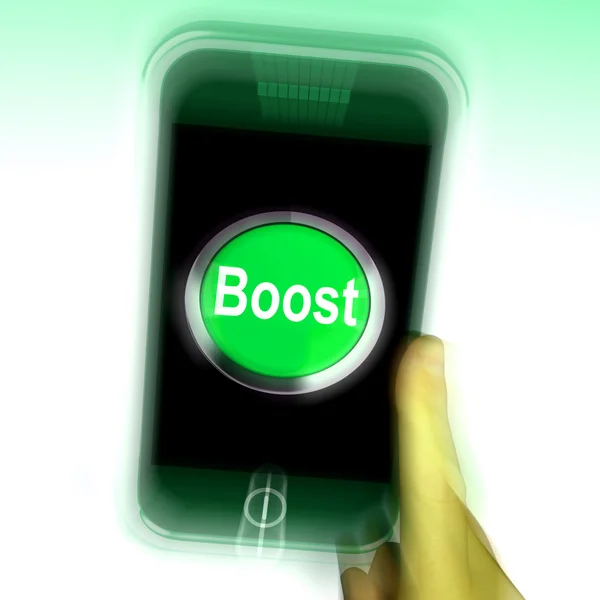 Boost Mobile Means Improve Efficiency And Performance — Stock Photo, Image