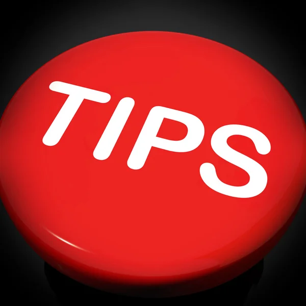 Tips Switch Shows Help Suggestions Or Instructions — Stock Photo, Image