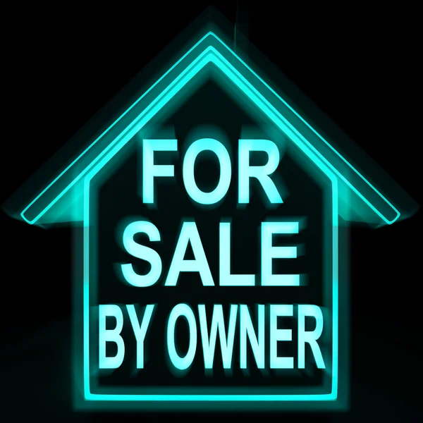 For Sale By Owner Home Means No Commission — Stock Photo, Image