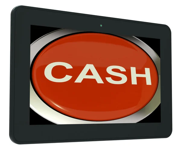 Cash Switch Shows Money Savings And Incomes — Stock Photo, Image