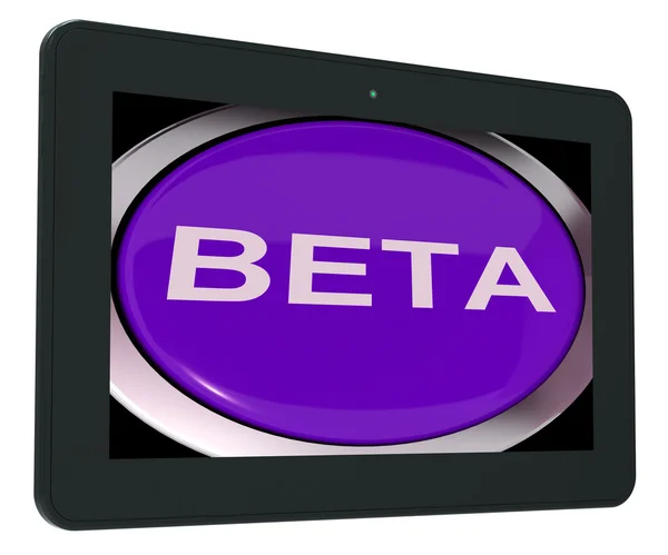 Beta Switch Shows Development Or Demo Version — Stock Photo, Image