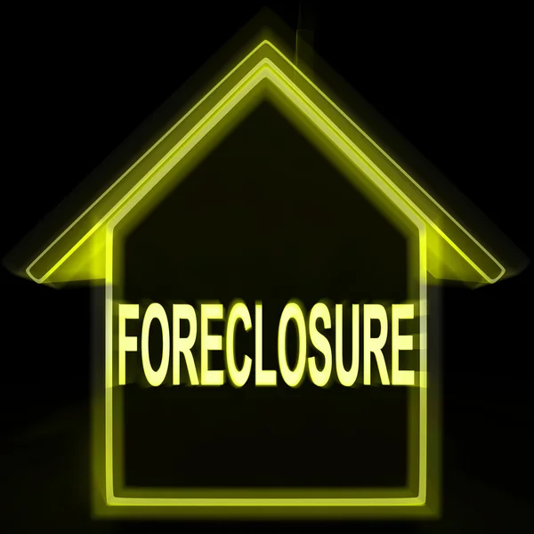 Home újbóli birtokbavétel ház kizárás az adósságot — Stock Fotó