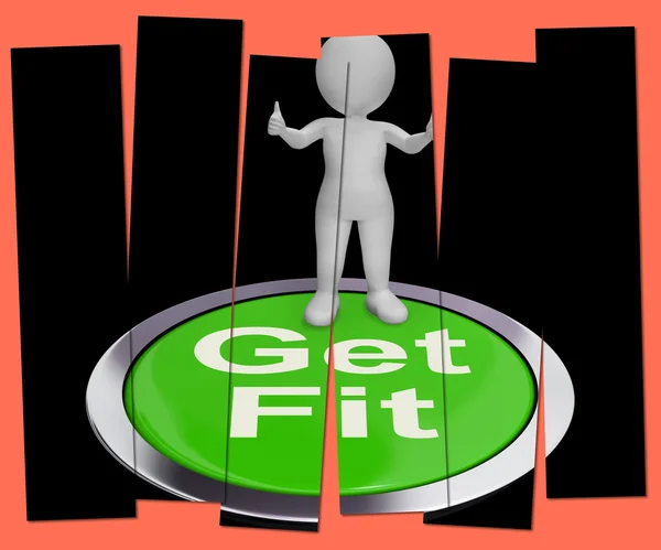 Get fit geperst toont oefening en uit te werken — Stockfoto