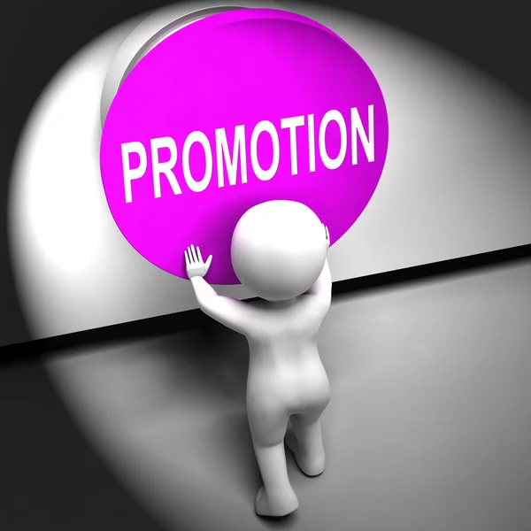 Promotion Pressed Shows New And Higher Role — Stock Photo, Image