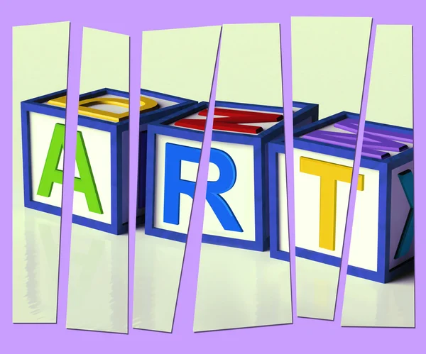 Art Letters Show Inspiration Creativity And Originality — Stock Photo, Image