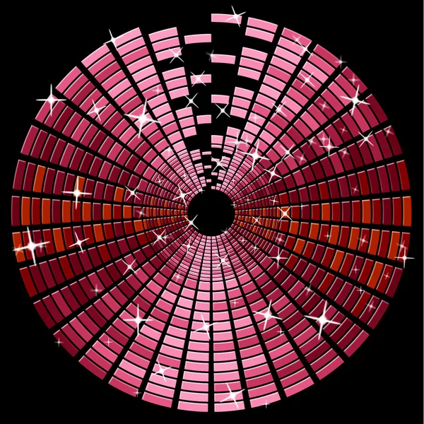 Röda cirklar indikerar high tech och cd — Stockfoto