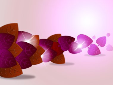 Kırmızı yapraklı doğal temsil eder ve ağaç yaprakları