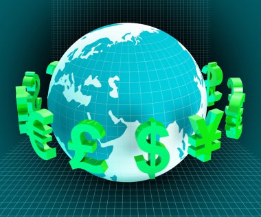 Dolar forex döviz ve Avrupa gösterir