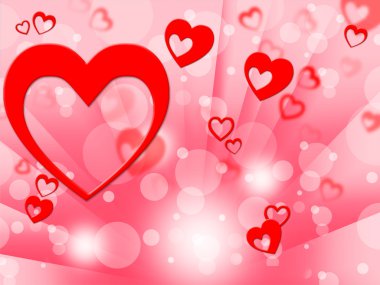 Güneş ışınları ve kiriş yıldız arka plan gösterir