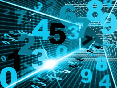 yüksek tec ve teknoloji matematik dijital gösterir