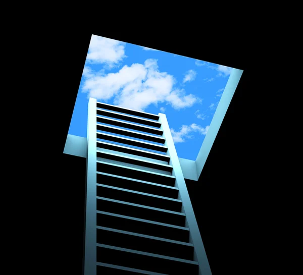 Merdiven planlama break ücretsiz ve özlemleri anlamına gelir — Stok fotoğraf