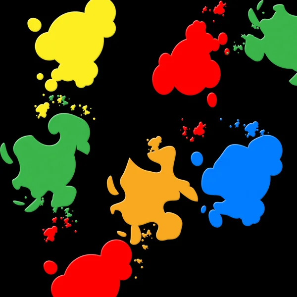 Bakgrunden splash: färger och målning — Stockfoto