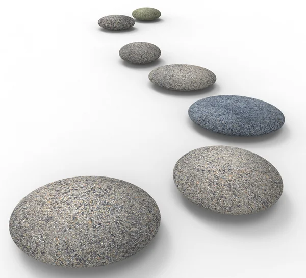 Spa kövek jelzi, love nem háború és az egyensúly — Stock Fotó