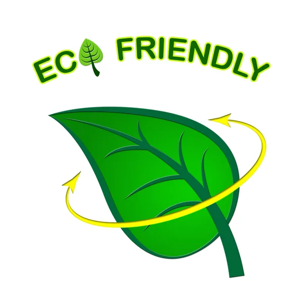 Eco Friendly indique aller vert et respectueux de l'environnement — Photo