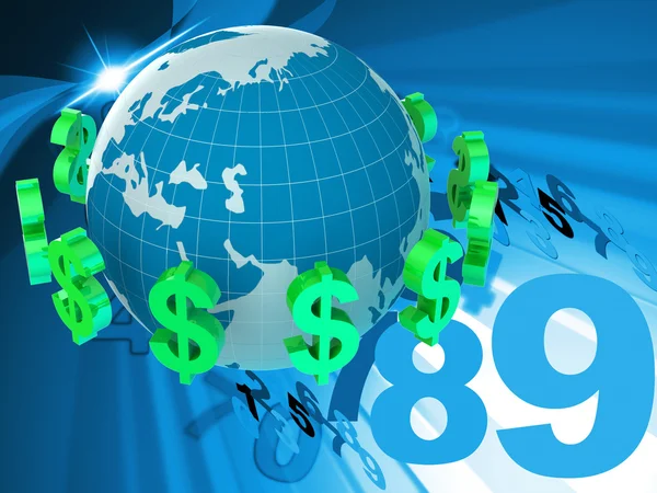 Forex Dollars Represents Foreign Currency And Bank — Stock Photo, Image