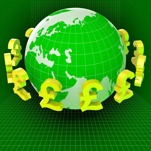 Forex Pounds Indicates Exchange Rate And Gbp — Stock Photo, Image